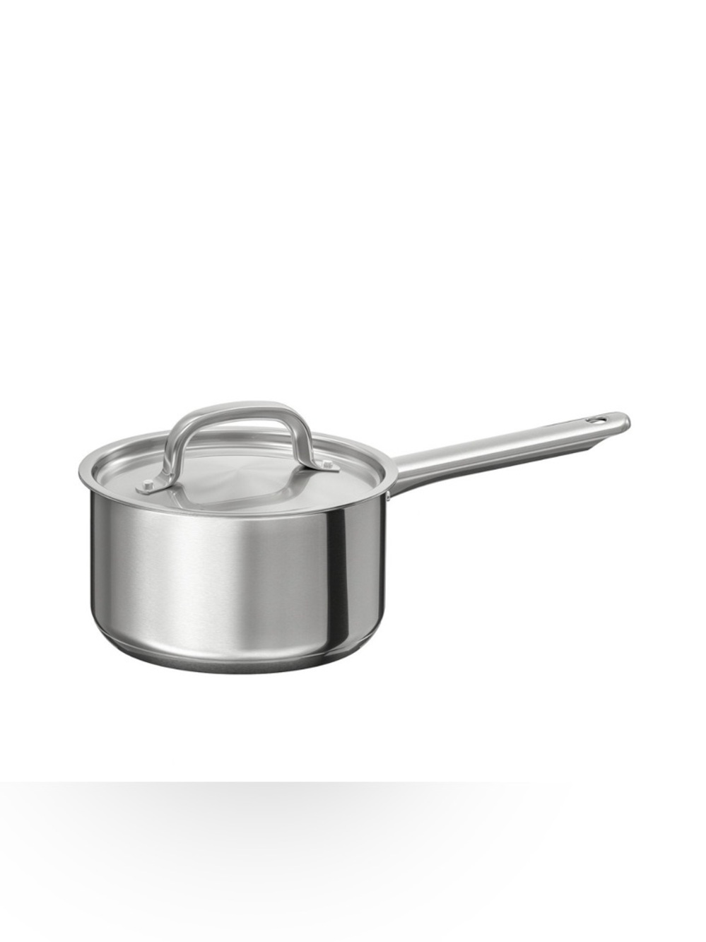 Stainless Steel Saucepan with Lid - Silver